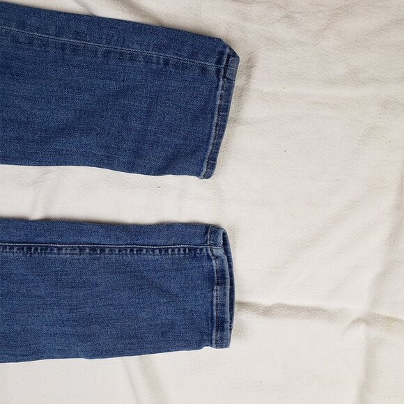 Reformation Jeans Medium Wash Blue Jeans Size 25 Stretch Denim Tapered Leg - Picture 10 of 14